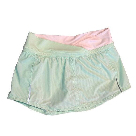 Lululemon Womens Run Pace Skirt Lined Size 6 Wagon Stripe - Picture 1 of 7